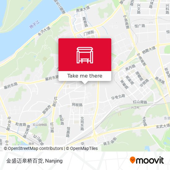 金盛迈皋桥百货 map