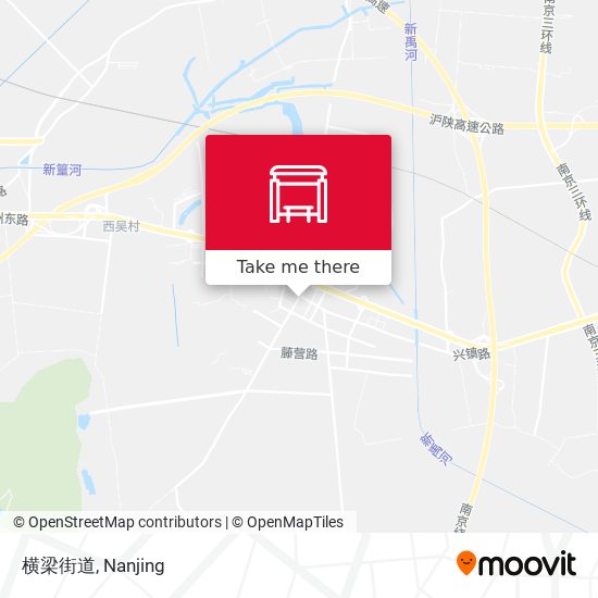 横梁街道 map