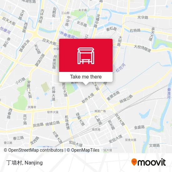 丁墙村 map