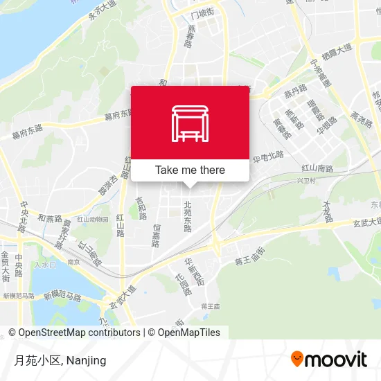 月苑小区 map
