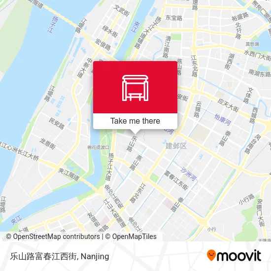 乐山路富春江西街 map