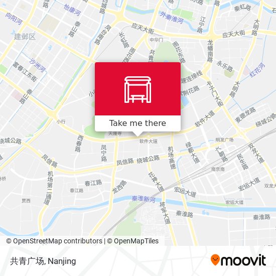 共青广场 map