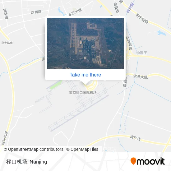 禄口机场 map
