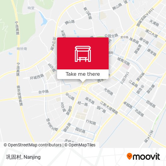 巩固村 map