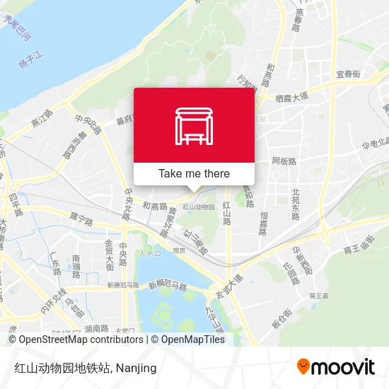 红山动物园地铁站 map