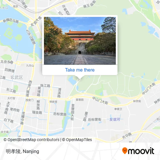 明孝陵 map