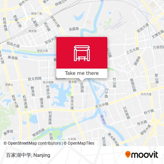百家湖中学 map