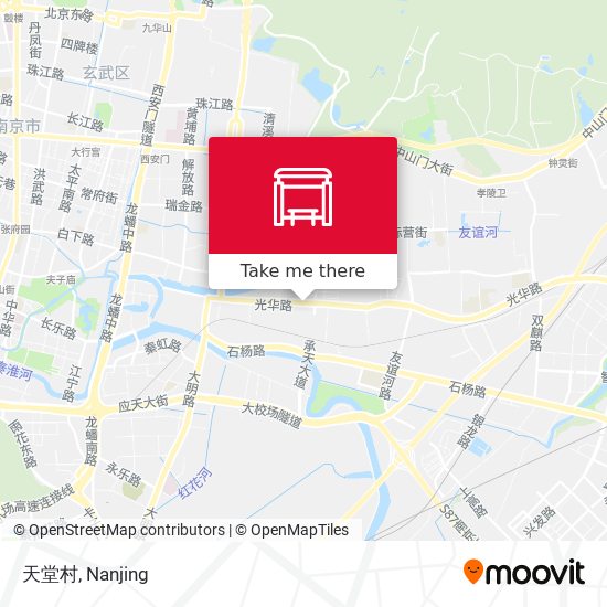 天堂村 map