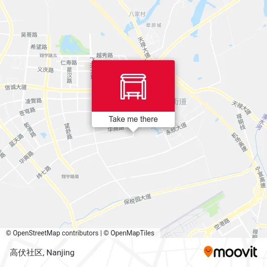 高伏社区 map
