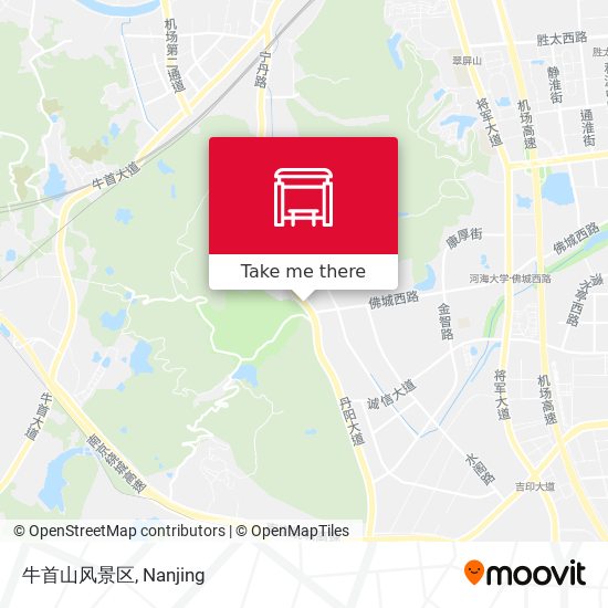 牛首山风景区 map