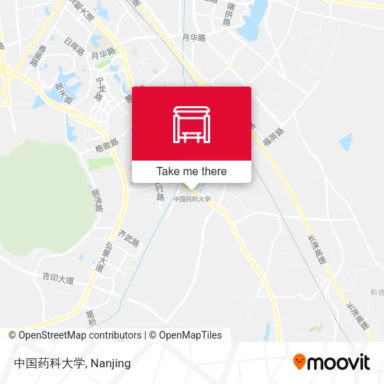 中国药科大学 map