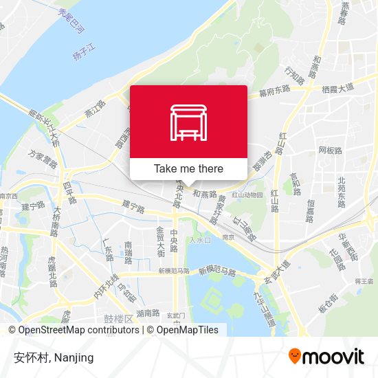 安怀村 map
