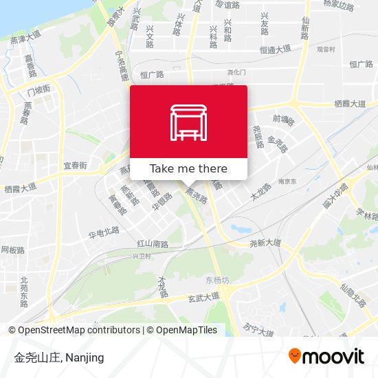 金尧山庄 map