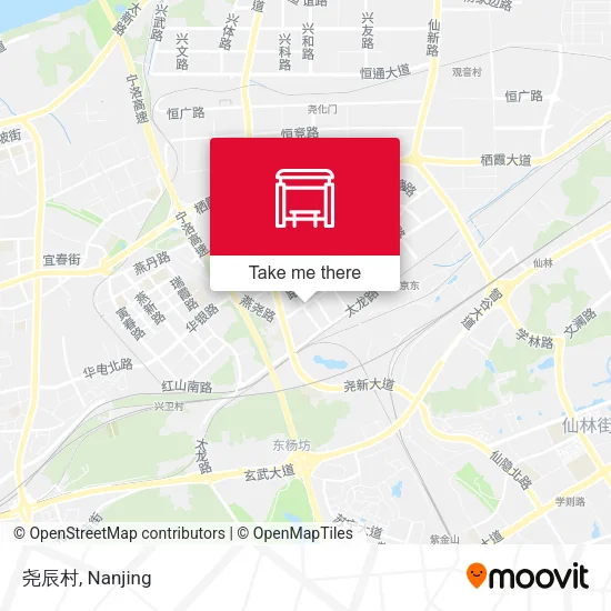 尧辰村 map