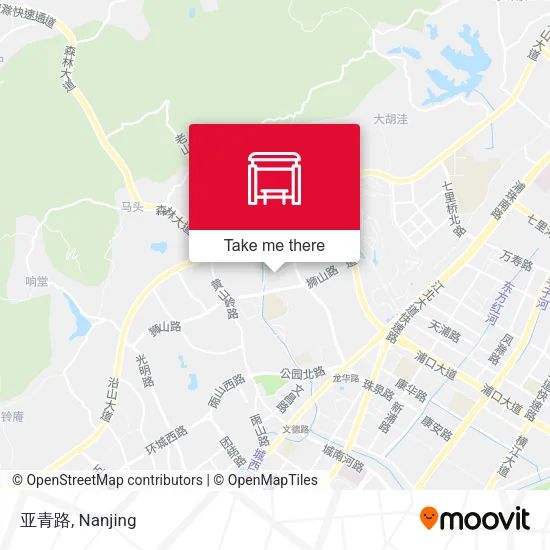 亚青路 map
