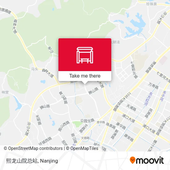 熙龙山院总站 map