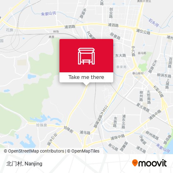 北门村 map