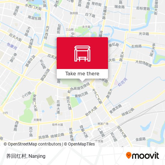 养回红村 map