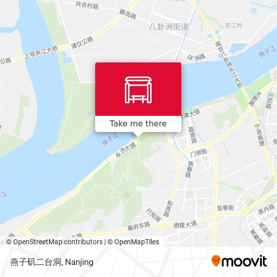 燕子矶二台洞 map