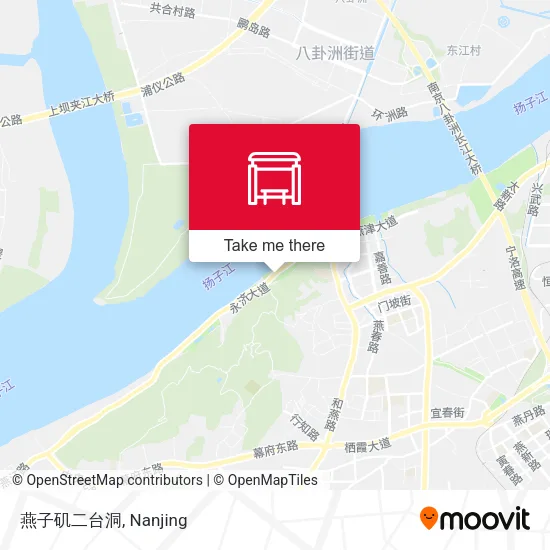 燕子矶二台洞 map