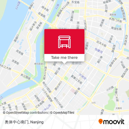 奥体中心南门 map