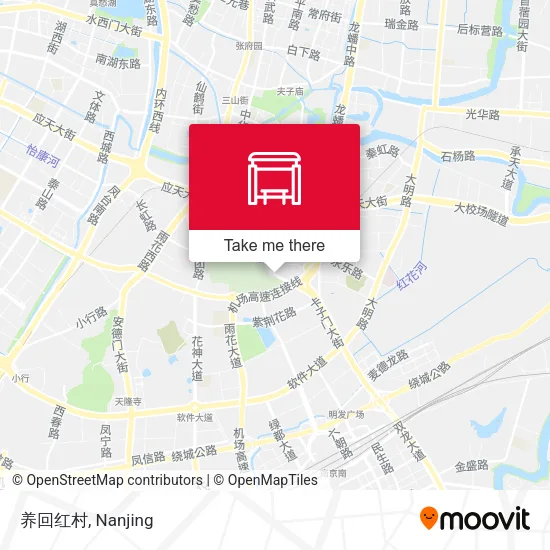 养回红村 map