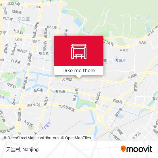 天堂村 map