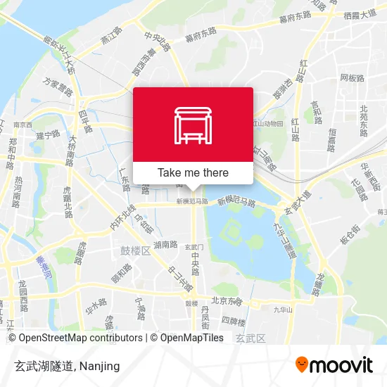 玄武湖隧道 map