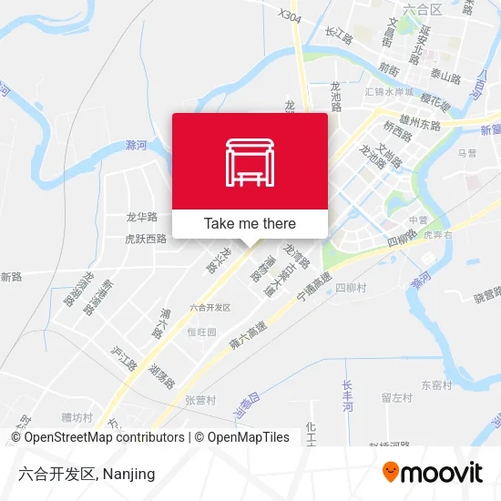 六合开发区 map