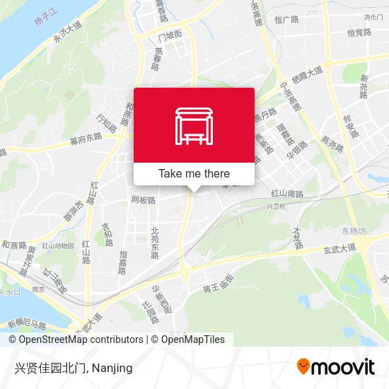 兴贤佳园北门 map