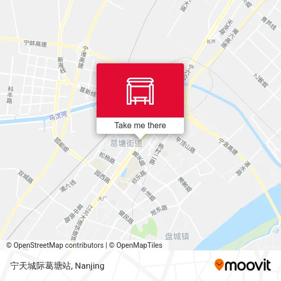 宁天城际葛塘站 map
