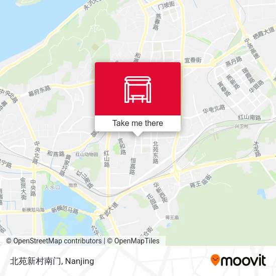 北苑新村南门 map