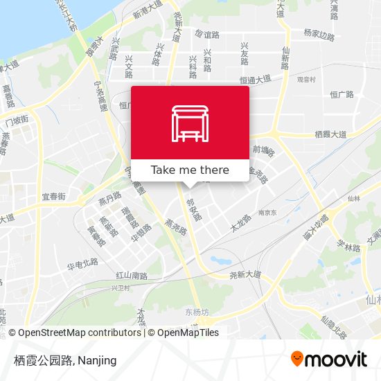 栖霞公园路 map