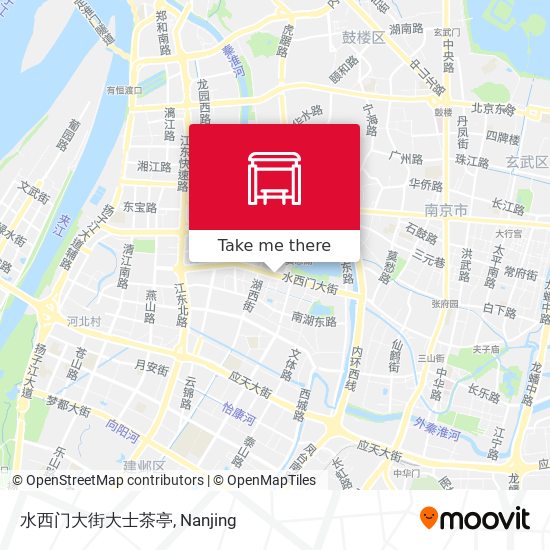 水西门大街大士茶亭 map