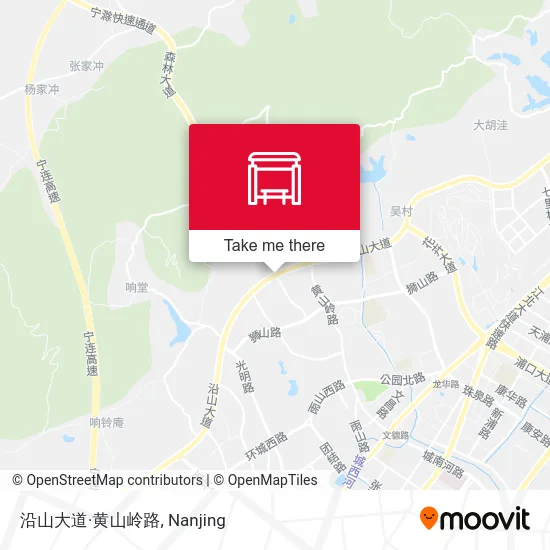 沿山大道·黄山岭路 map