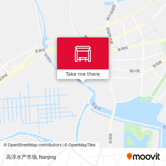 高淳水产市场 map