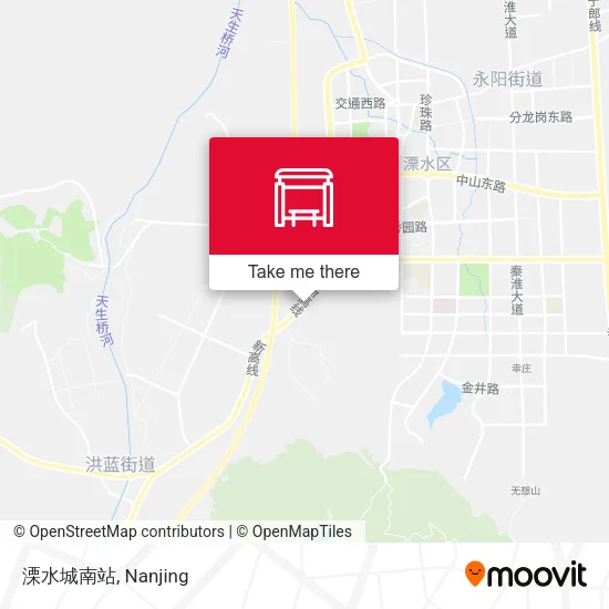 溧水城南站 map