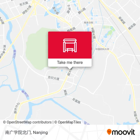 南广学院北门 map