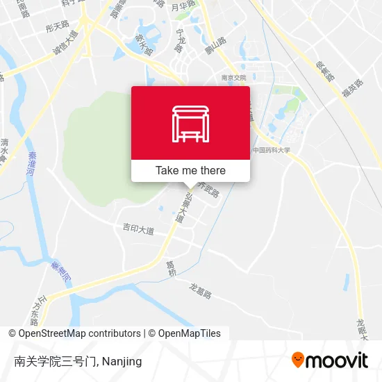 南关学院三号门 map