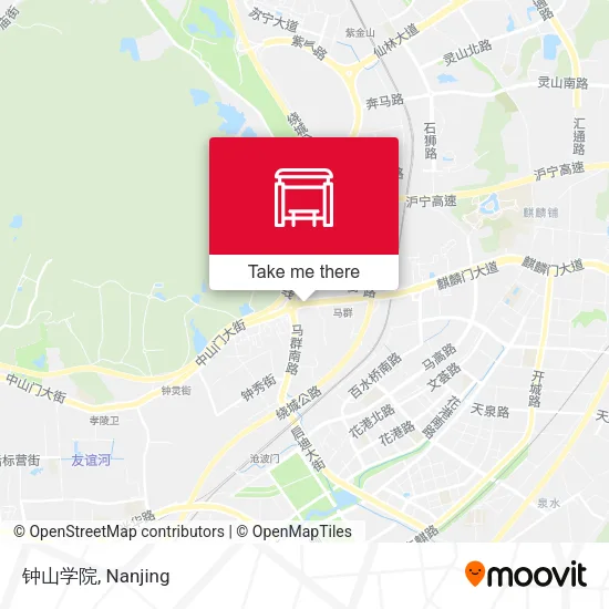 钟山学院 map