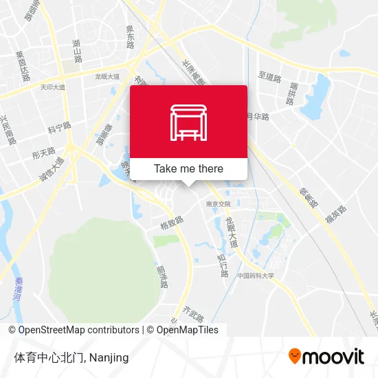 体育中心北门 map