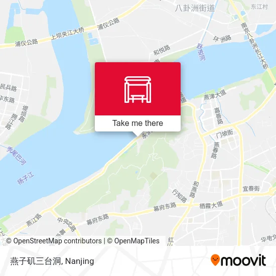 燕子矶三台洞 map