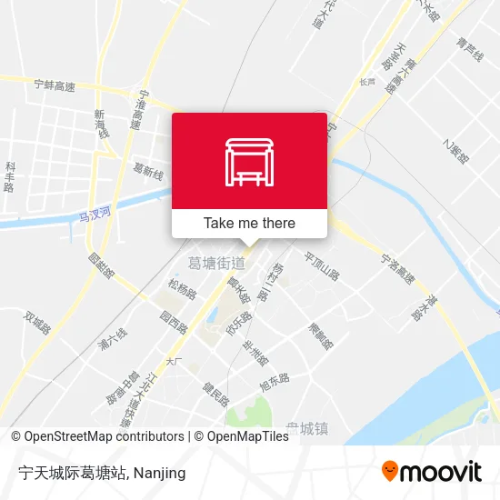 宁天城际葛塘站 map