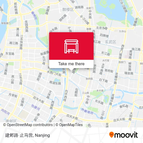 建邺路·止马营 map