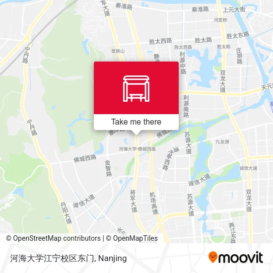 河海大学江宁校区东门 map