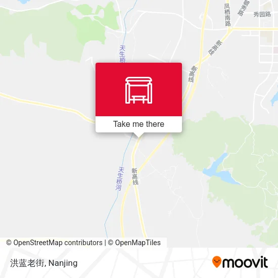 洪蓝老街 map