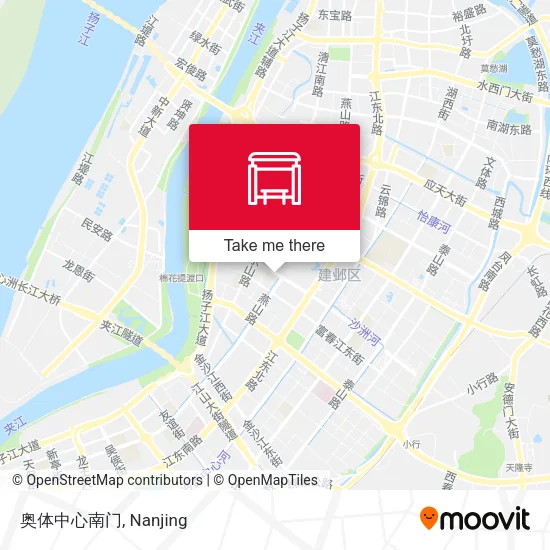 奥体中心南门 map