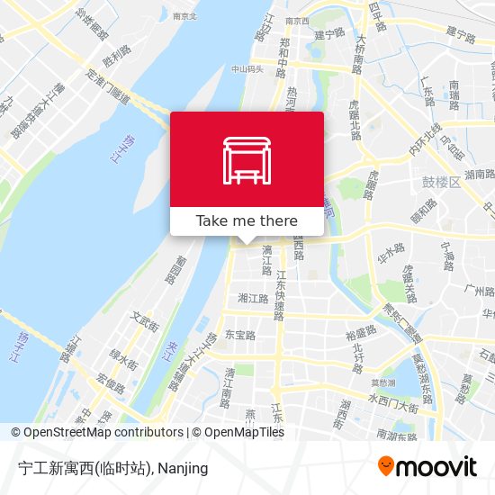 宁工新寓西(临时站) map