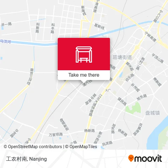 工农村南 map