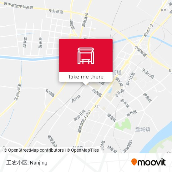 工农小区 map